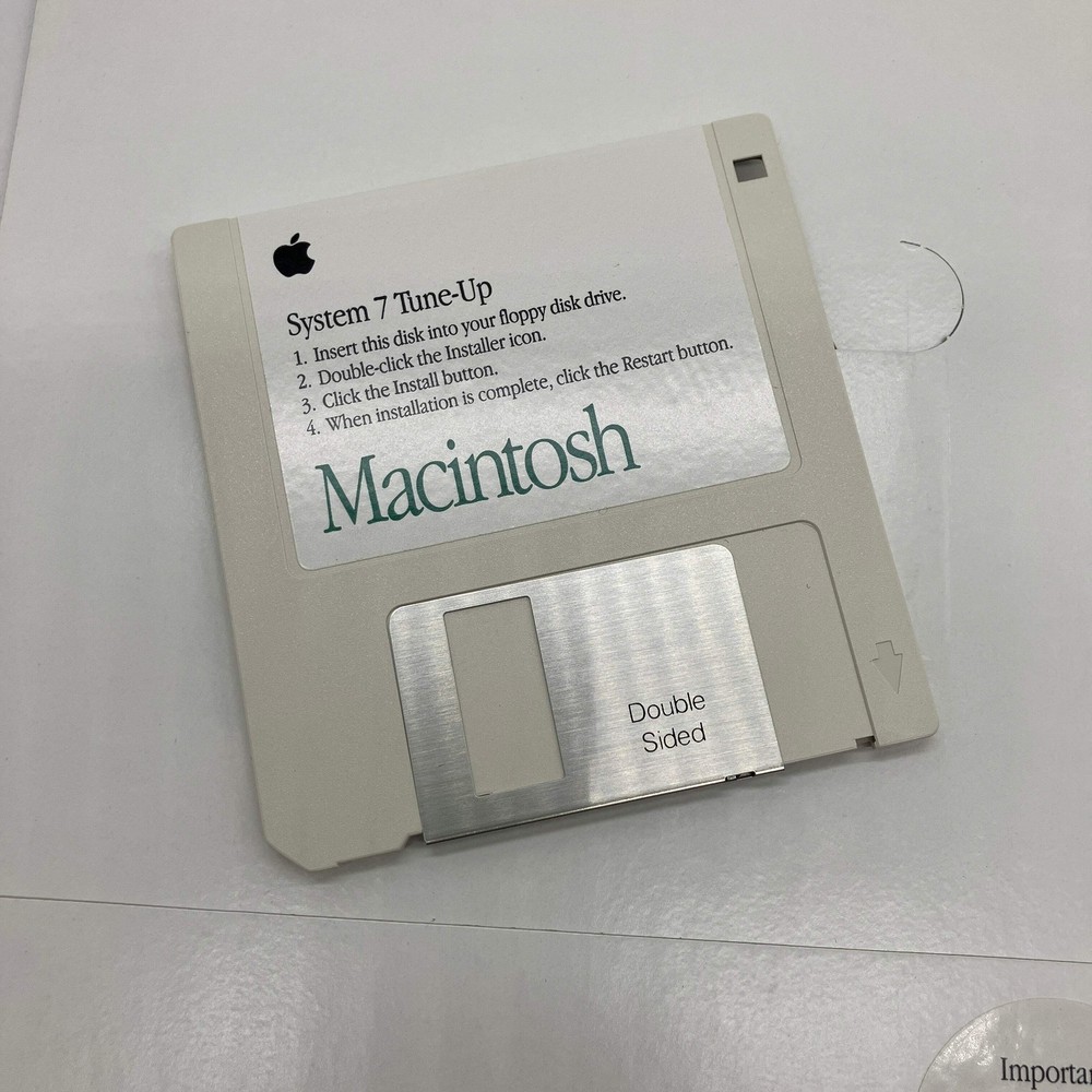 Apple System 7 Disk Set Part 914-0363-B (1991) Apple Computer Unopened