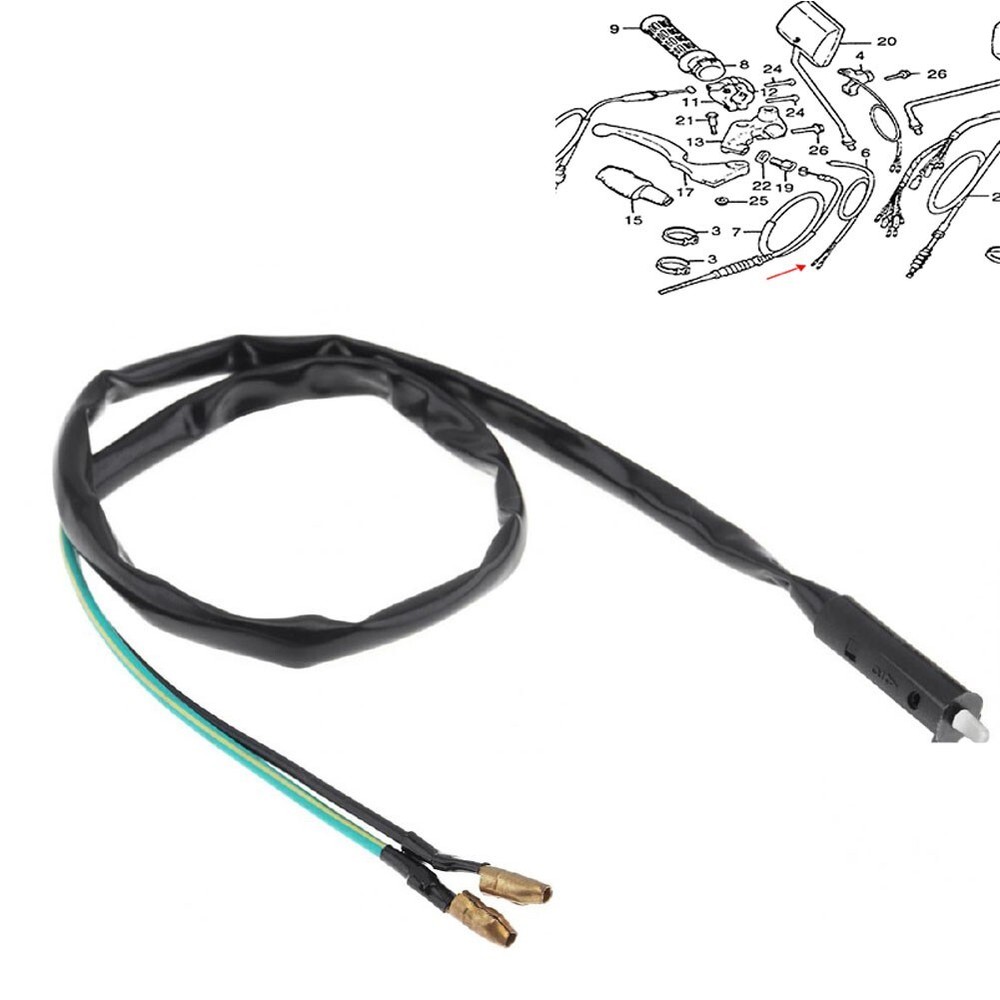 Drum-type Single Motorcycle Disc Front Brake Line Brake Light Switch