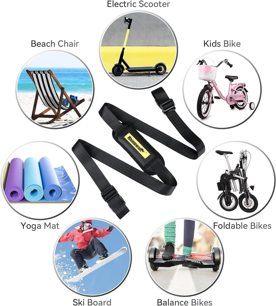 Scooter Shoulder Strap, 71-inch Carrying Scooter with Adjustable Carrying Strap