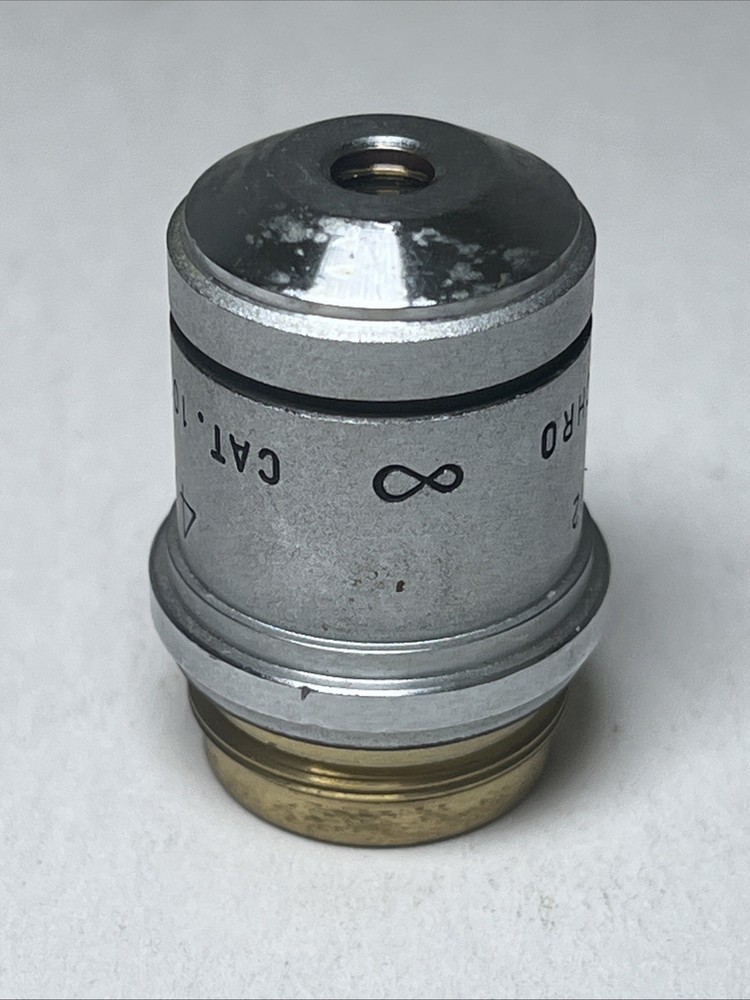 AO Spencer Microscope Objective PLAN ACHRO 4/.12 1017 Used