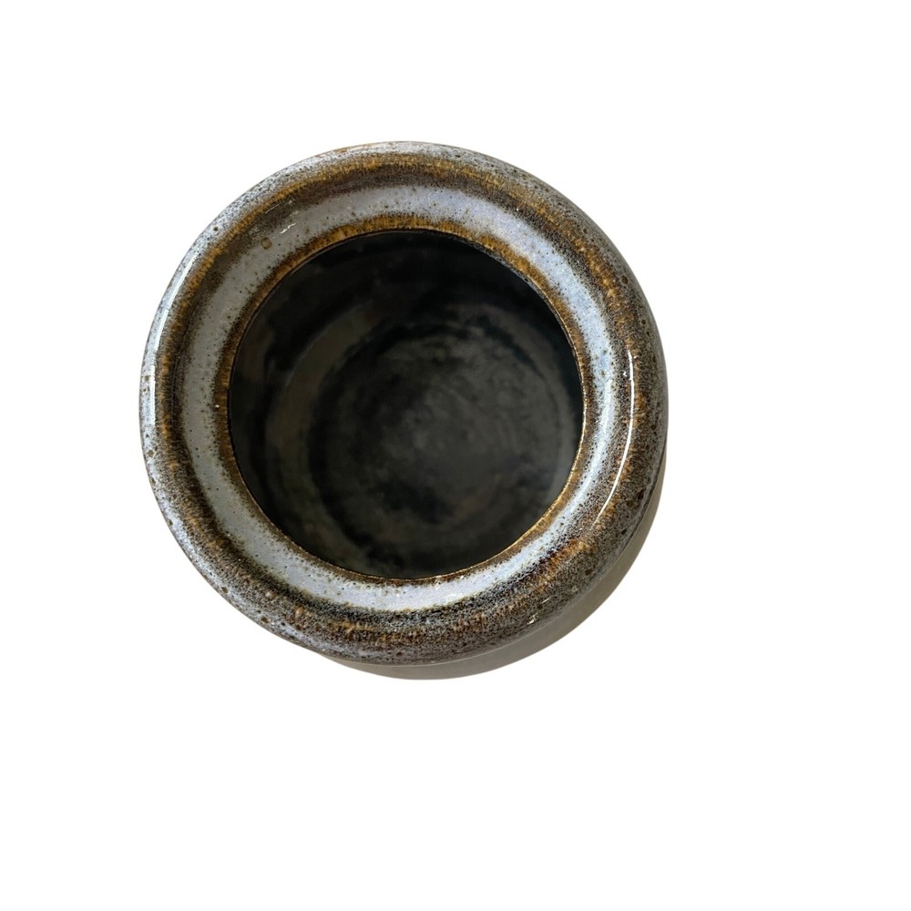 Handmade Studio Pottery Lidded Jar – Gray Speckled Stoneware