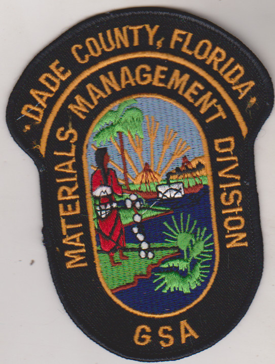 Dade County FL Materials Management Division GSA patch