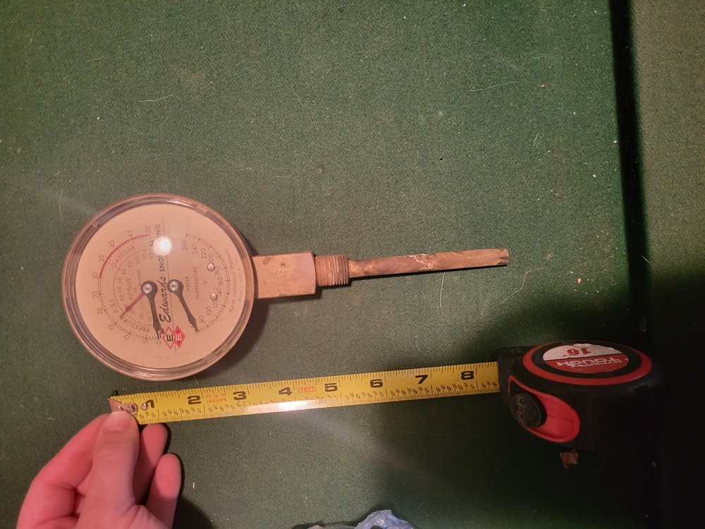 Vintage Edwards Engineering Pressure Gauge