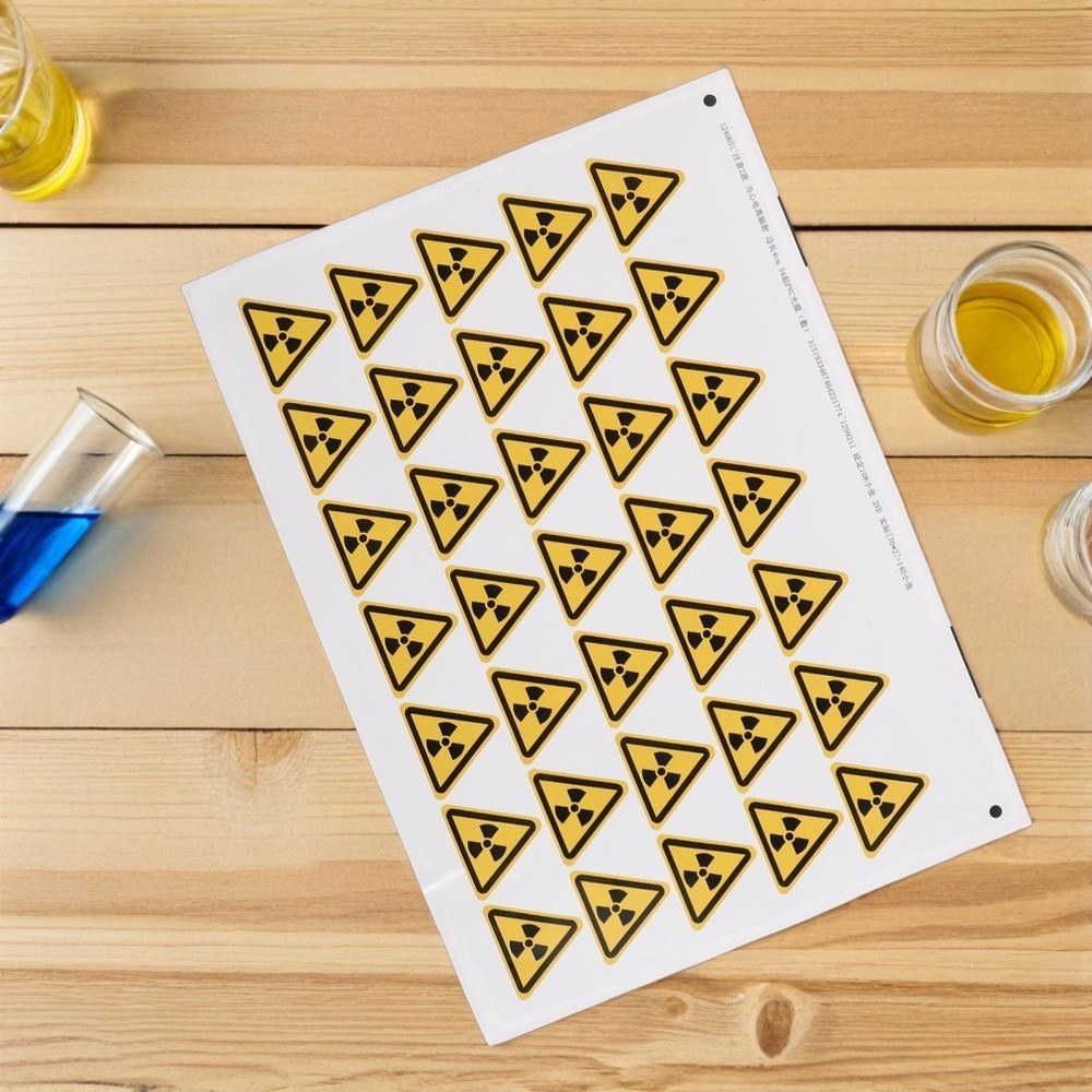 54 Pcs Warning Sign Laser Stickers Do Not Touch Labels