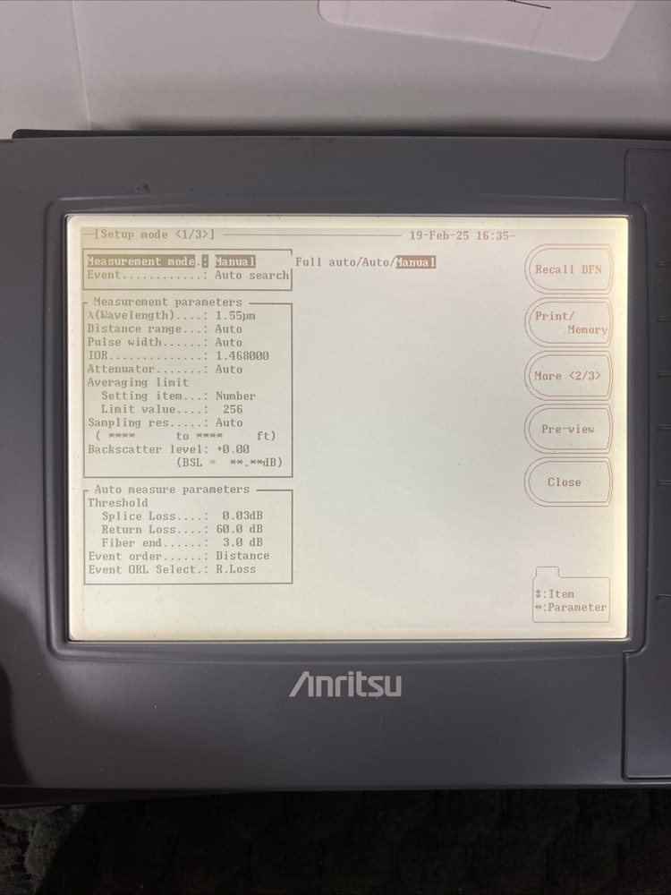 Anritsu MW9070B Optical Time Domain Reflectometer