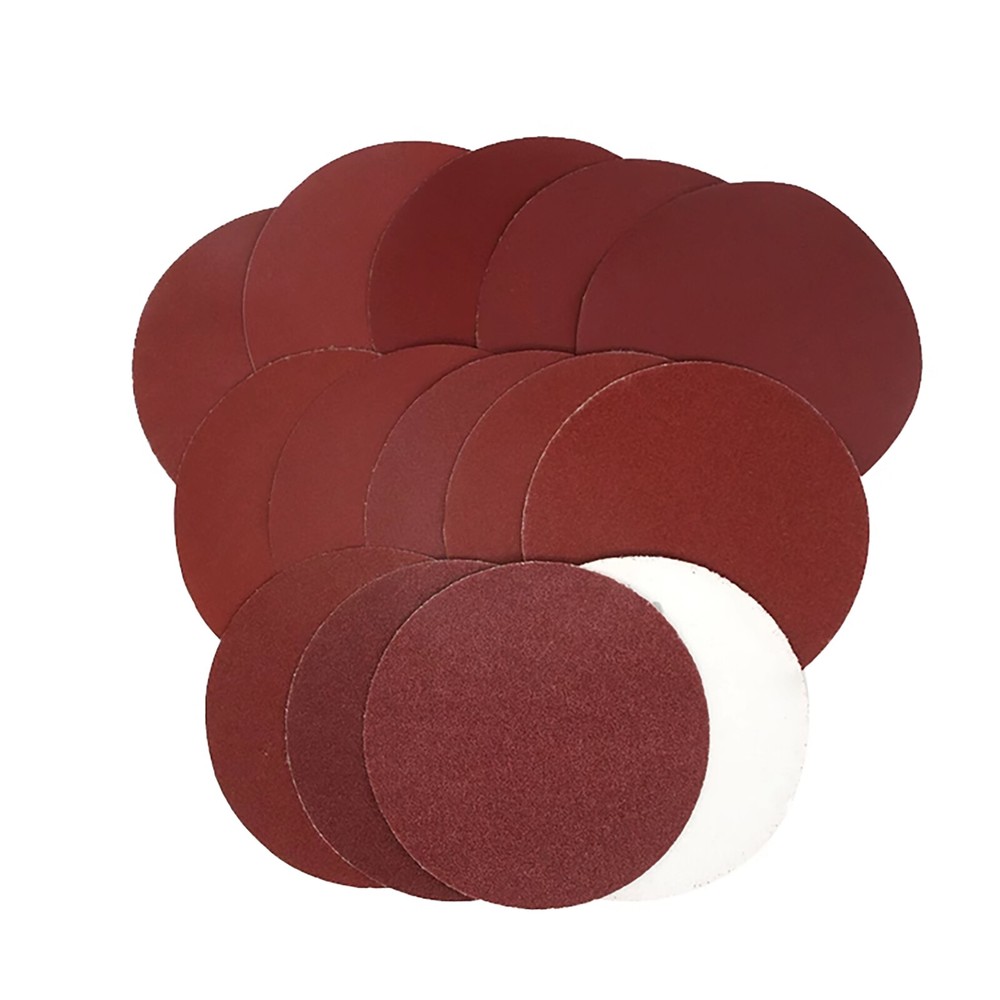 125mm Sanding Discs 4 inch Sander Pads Sandpaper 40 - 2000 grits Hook & Loop/Red
