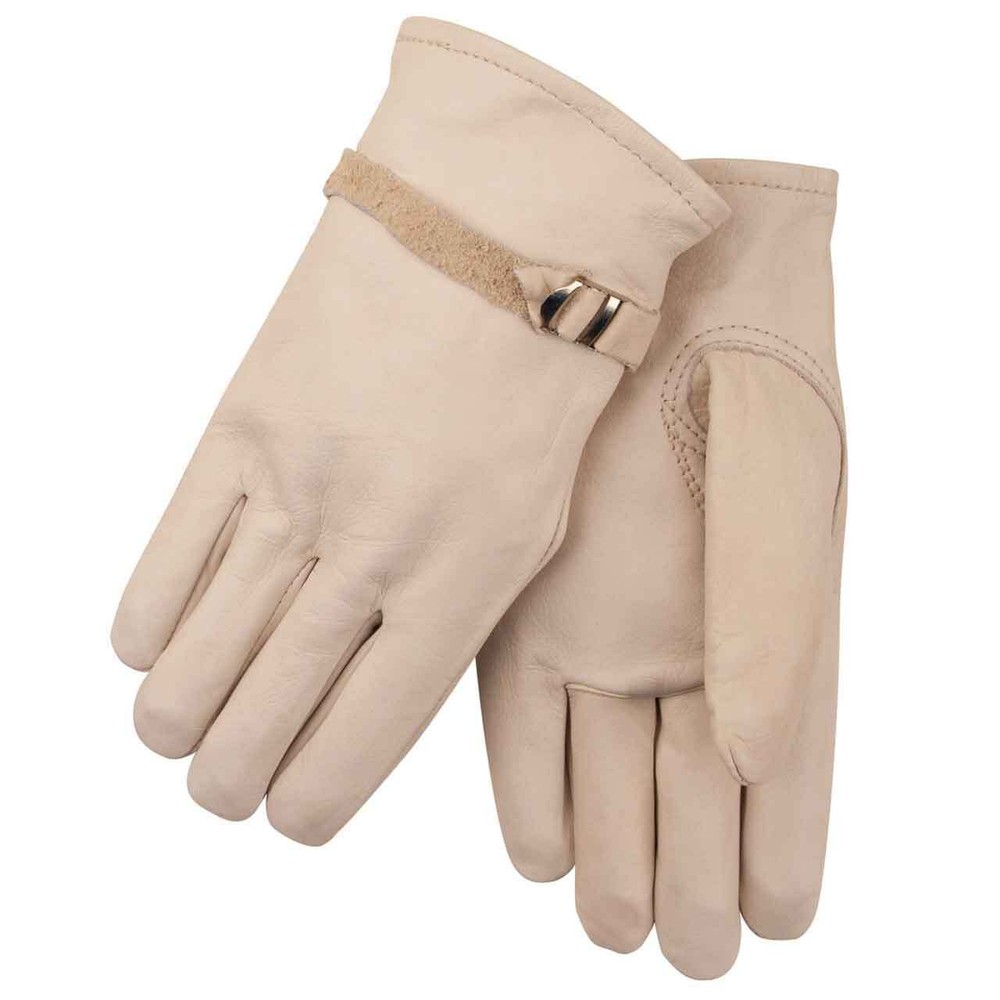 Black Stallion 95 Premium Grain Cowhide Driving Gloves Pull Strap Small