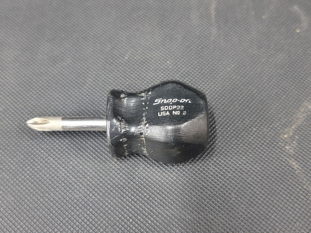 Snap On Tools SDDP22 #2 Phillips Stubby Screwdriver Black Handle