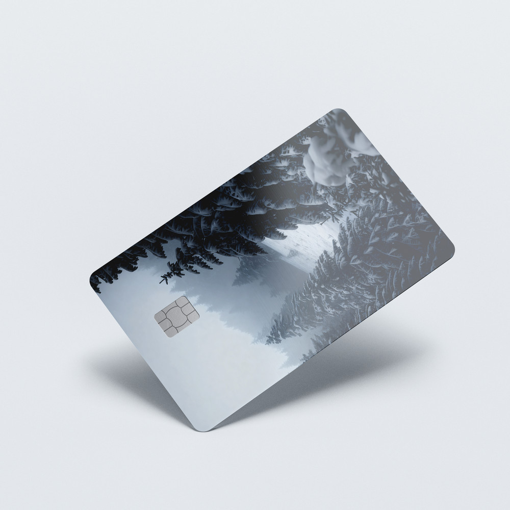 Frosted Forest Drift Card Skin