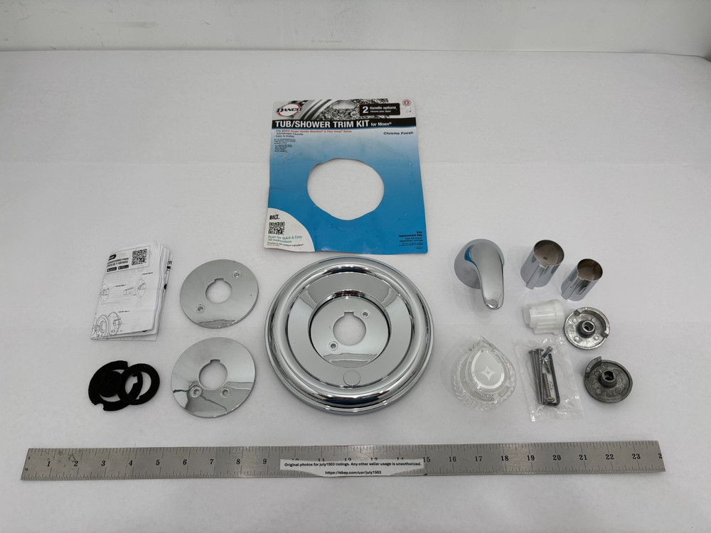 NEW Danco Tub/Shower Trim Kit for Moen CHROME - 10001 - COSMETIC ISSUES! (step)