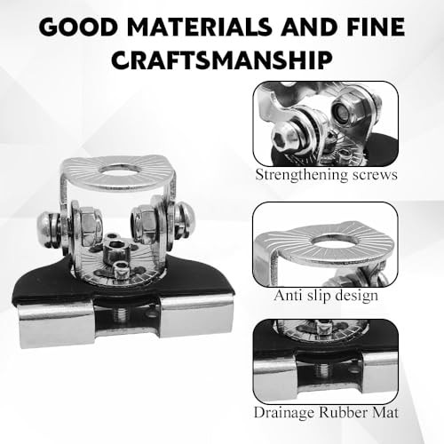 2PCS LED Light Bar Mounting Brackets, Ditch Light Brackets, Adjustable Silver