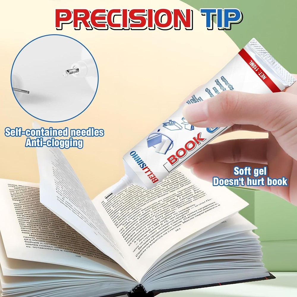 Book Glue, Clear Binding Multipurpose Adhesive for