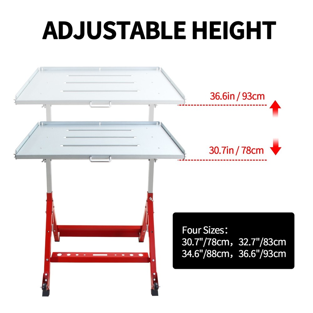 31''x23'' Welding Bench Table 400Lbs Load Capacity Adjustable Workbench Table