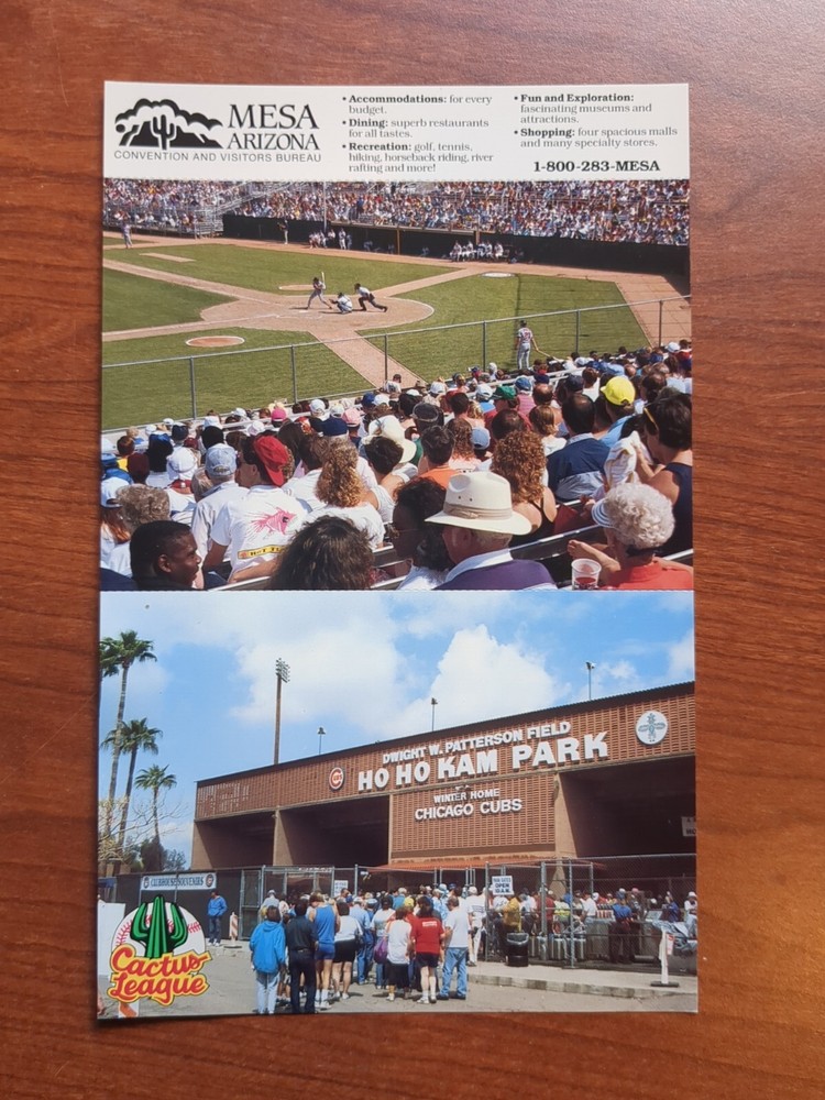 Chicago Cubs 1993 Spring Program- Ryne Sandberg cover + ticket stub, postcards