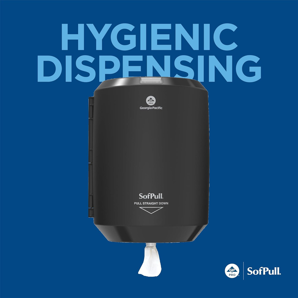 Sofpull Centerpull Junior Capacity Paper Towel Dispenser by GP PRO, Black, 58008