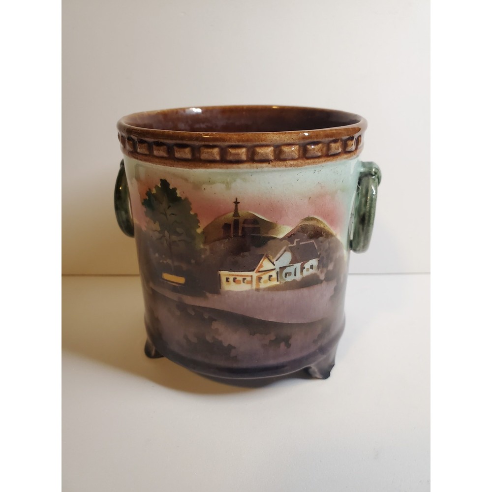 Country Side Ceramic Candle Holder - 4"