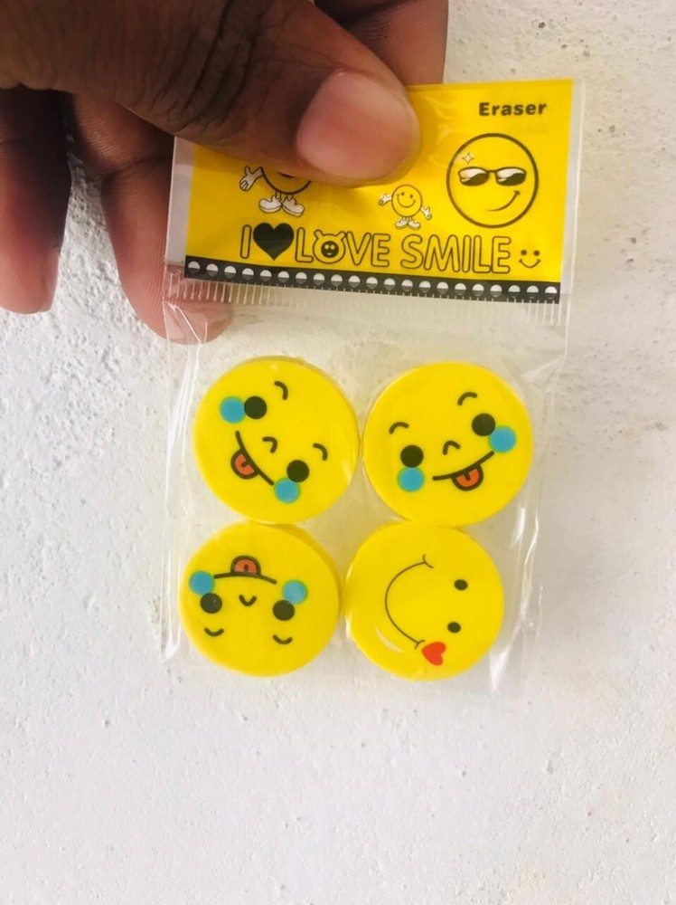 love smile Pencil Erasers 4 for rubber