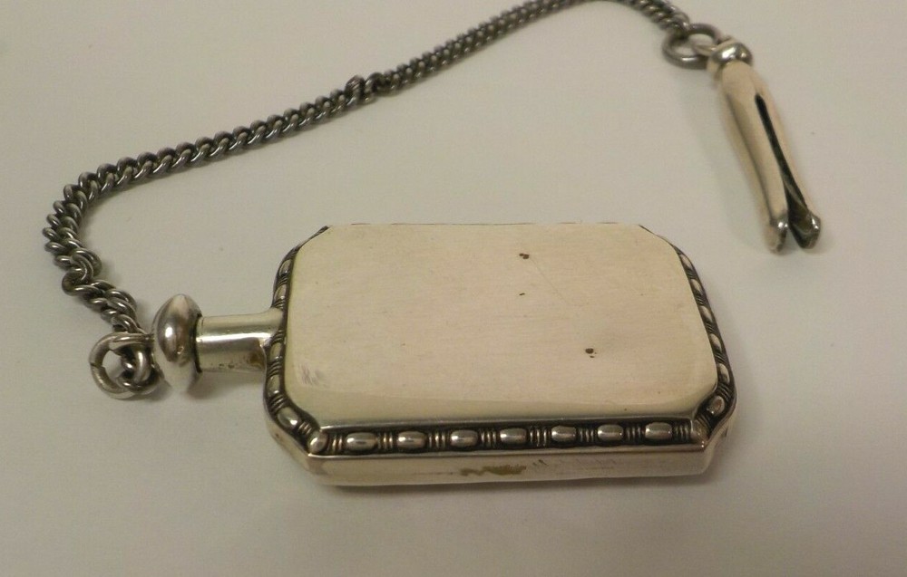 Vintage Sterling Silver Miniature Scent Bottle on Chain