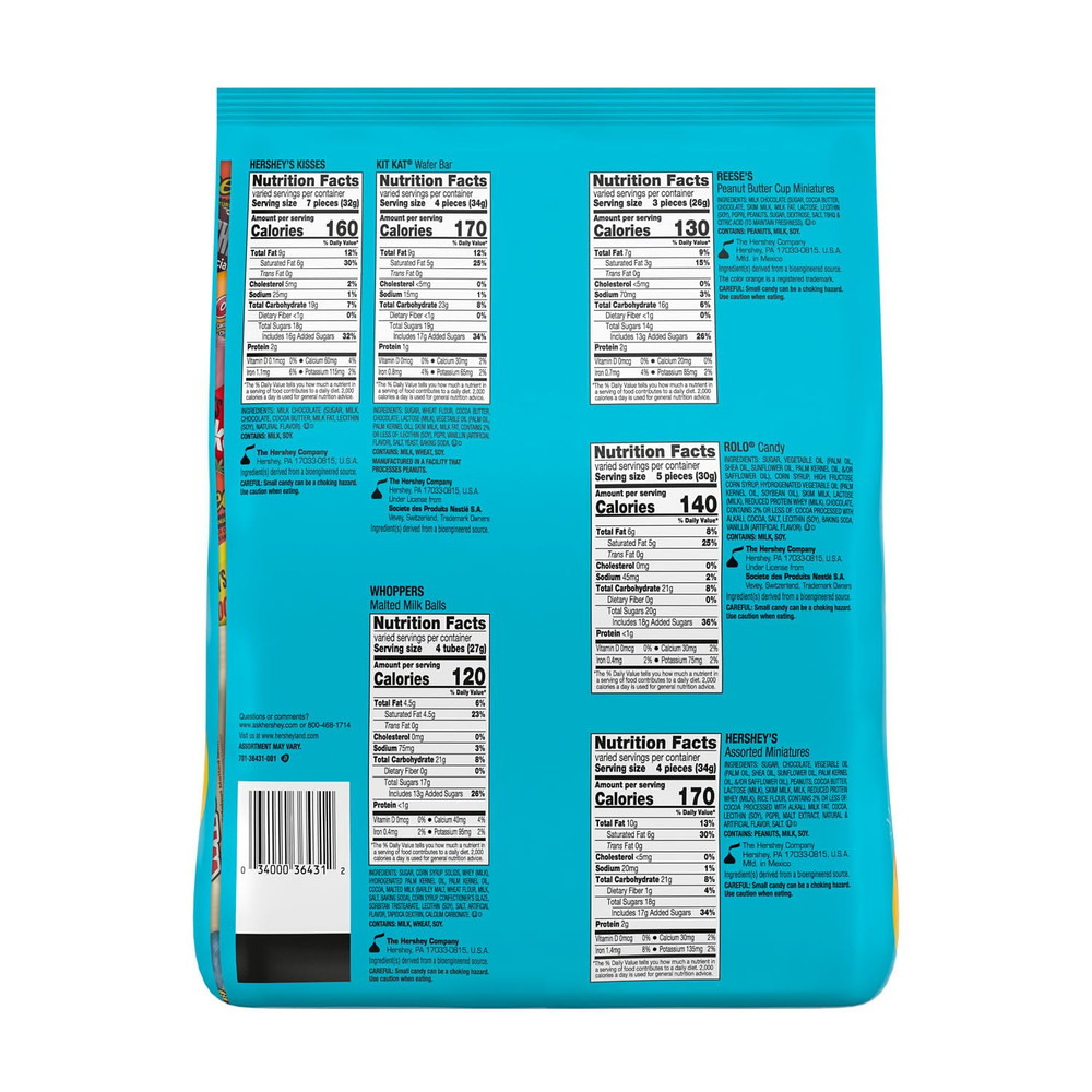 Hershey Assorted Flavored, Easter Candy Bulk Bag, 64.5 Oz (270 Pieces)