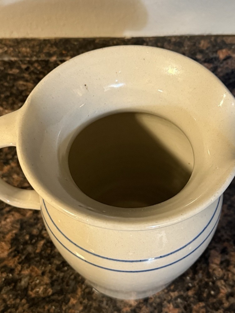 Ceramic Pitcher Art By Artist Signed