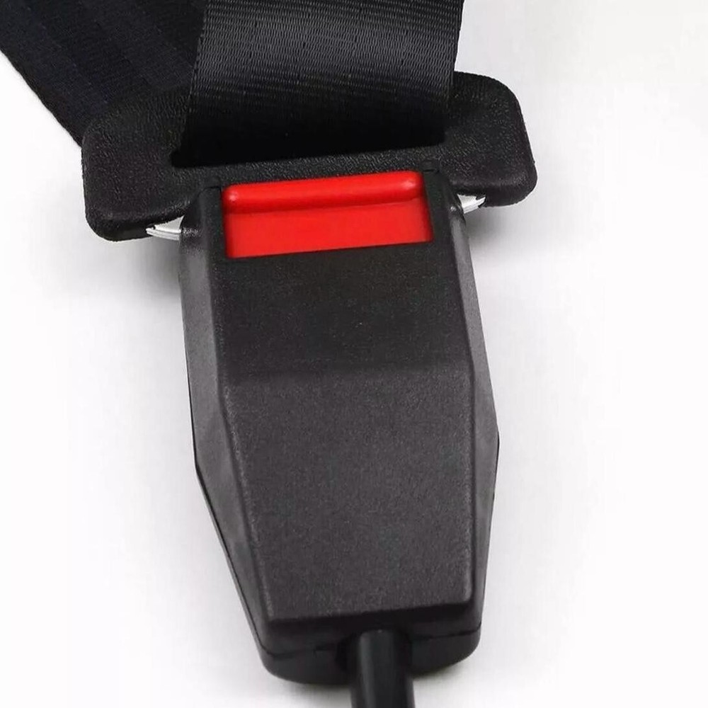 For all Ford Adjustable 3 Point Car Belts Black Pair Safety Replacement