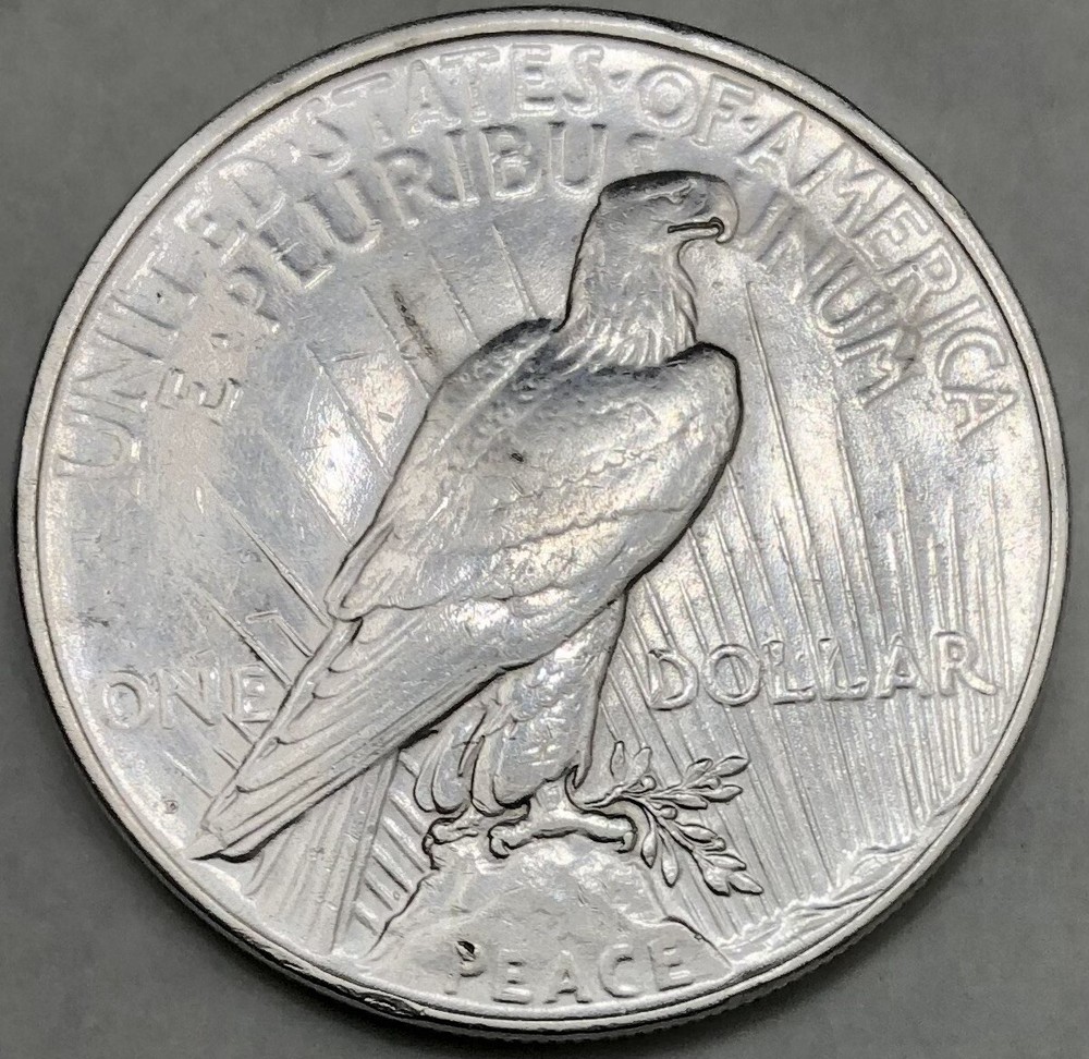 1927-D Peace Silver Dollar AU Details