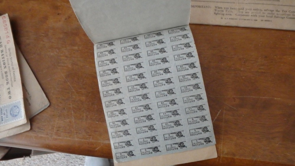 WW11 WAR RATION BOOK CARDS HOME FRONT BX PC #50