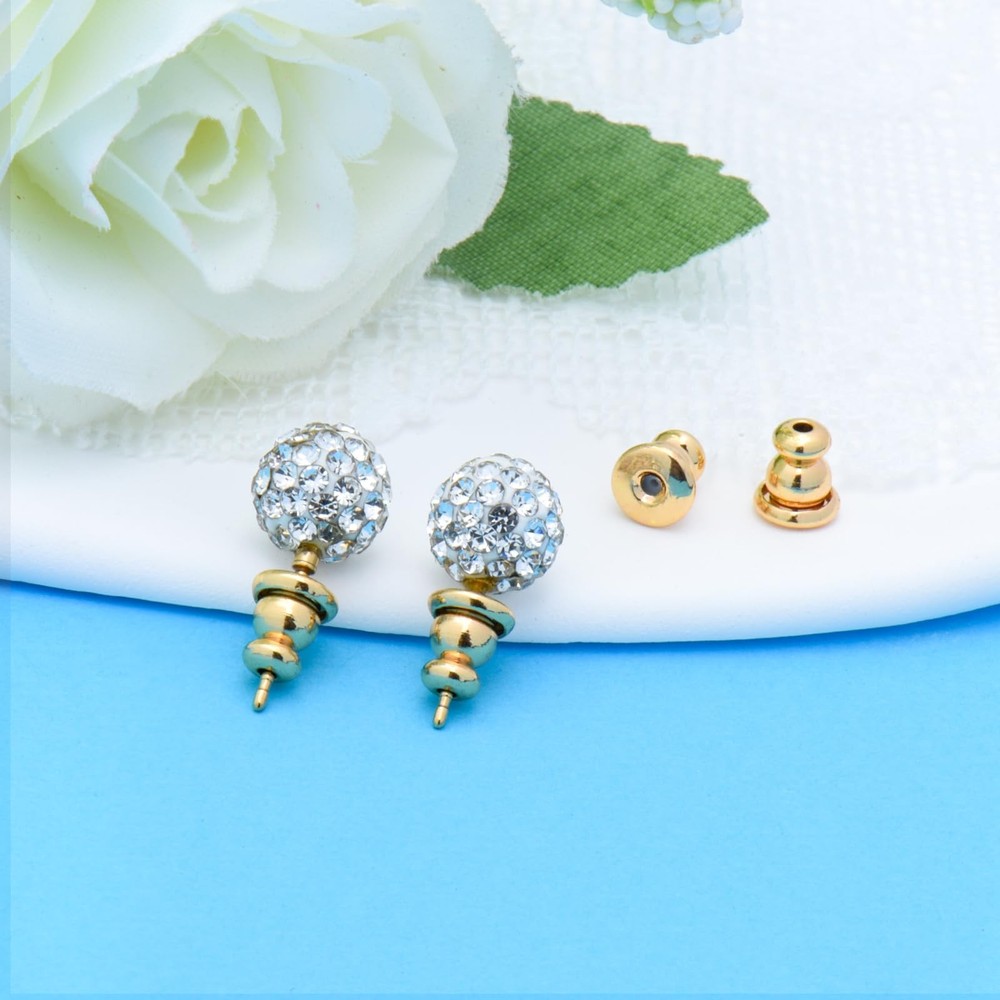Earring Backs Replacements,Bullet Earring Backs for Studs/Droopy Ears, Secure...
