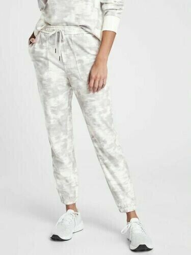 Athleta Farallon Printed Jogger- Inversion Light Grey-Plus Size 26-NWT