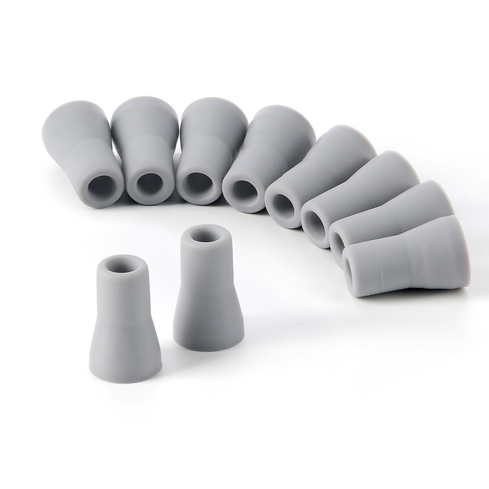 10 Pcs Dental Saliva Ejector Weak Suction Rubber Snap Tip Adapter
