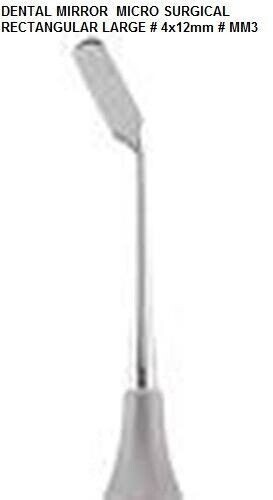 DENTAL INSTRUMENT MICRO SURGICAL RECTANGULAR MIRROR # 4x12mm # LARGE MM3 Profess