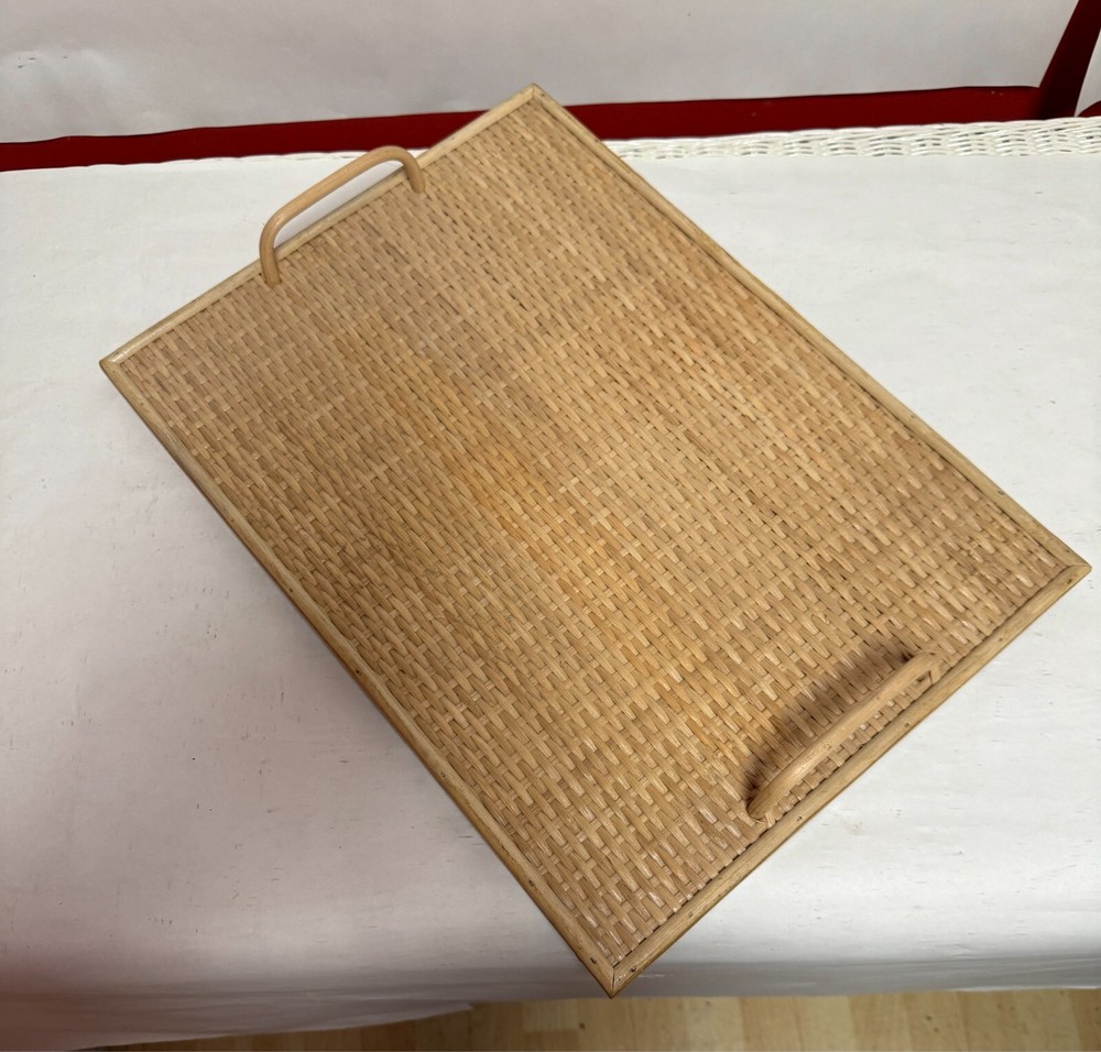 Honey Wicker Serving Tray