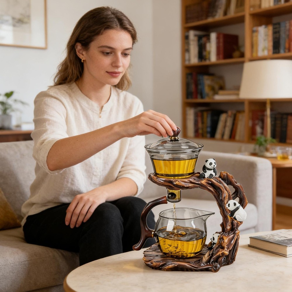 Magnetic Teapot Heat Resistant Semi Automatic Kettle Cute Teapot Drip Convenient