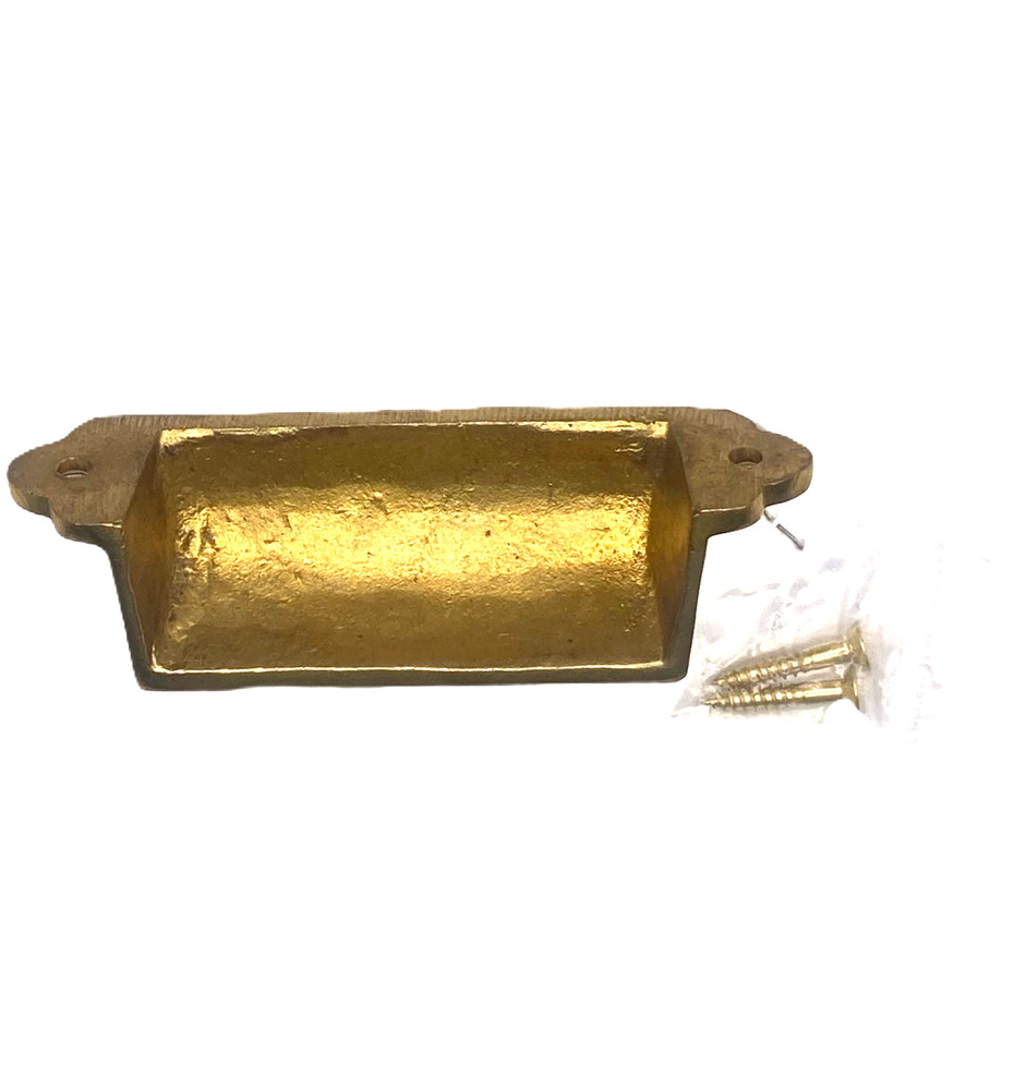 Brass Bin Pull Victorian Eastlake Bin Cup Pull