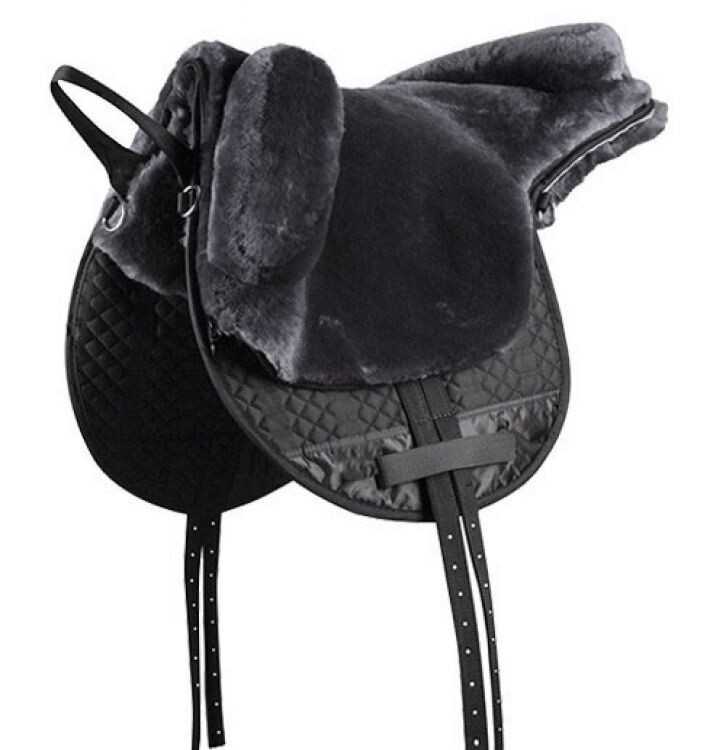 ENGLISH BAREBACK SADDLE Quilted Lined with Black Fleece Adjustable