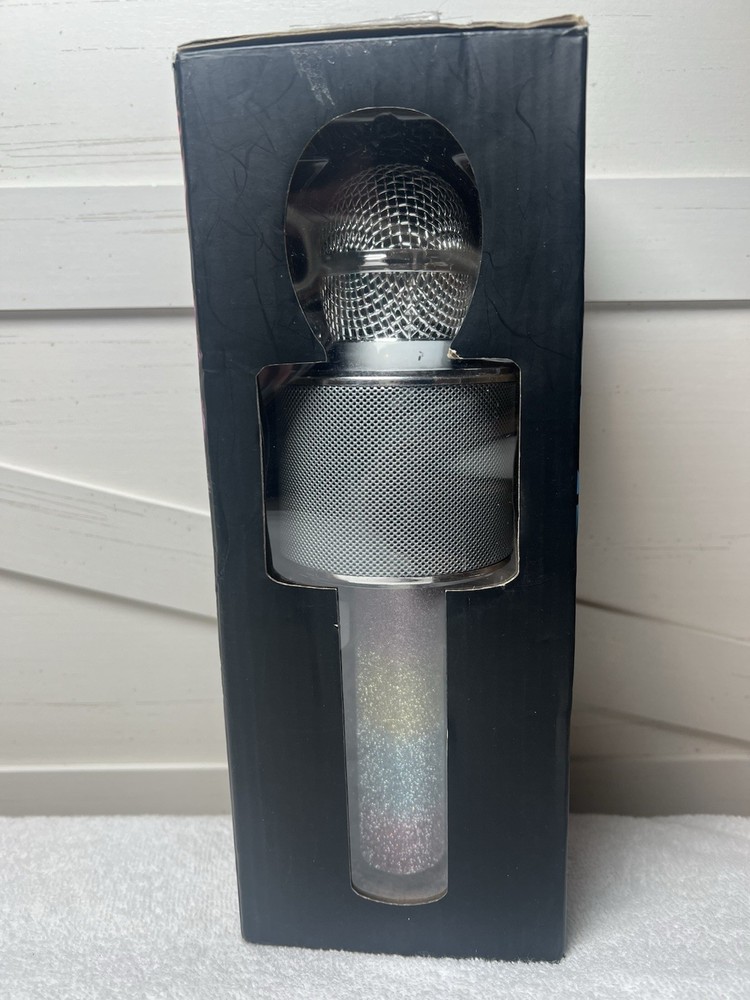 Glitter karaoke Microphone speaker rainbow