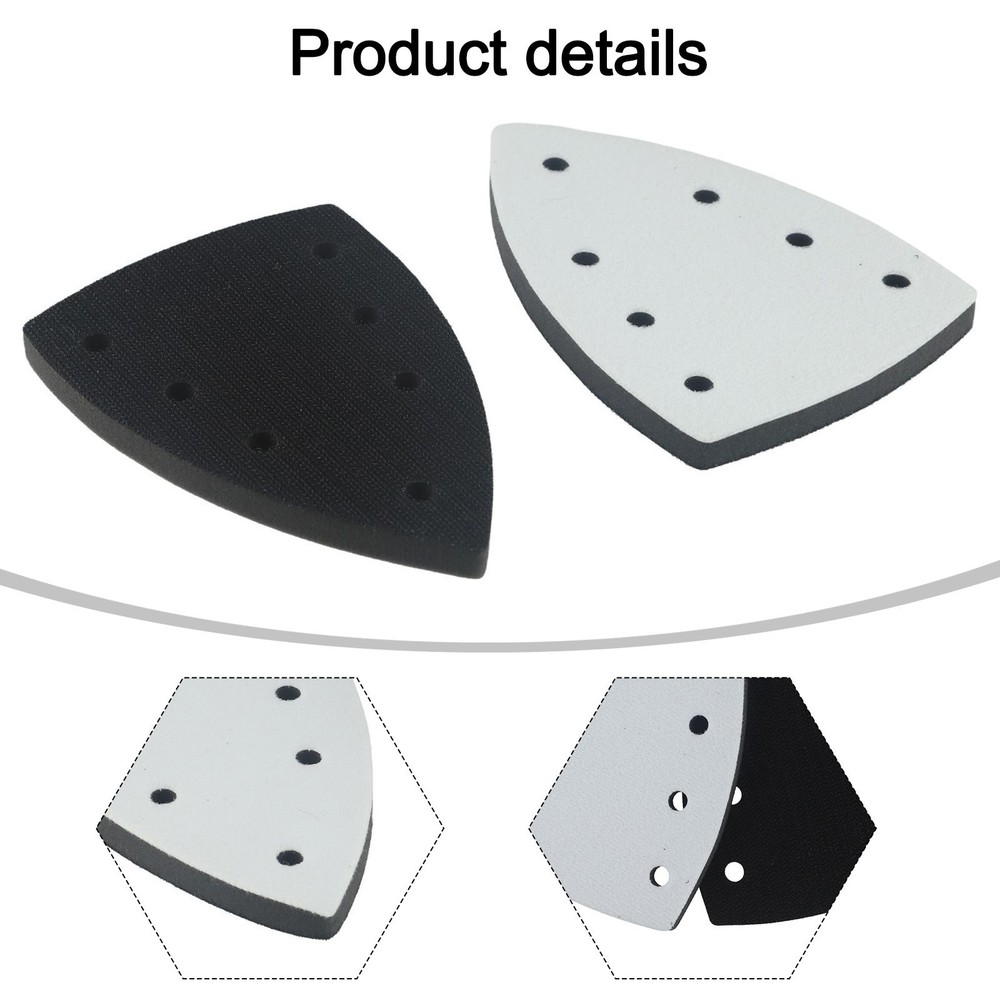 Sanding Disc Replacement Accessories Set of Two Triangle Pads with Hooks
