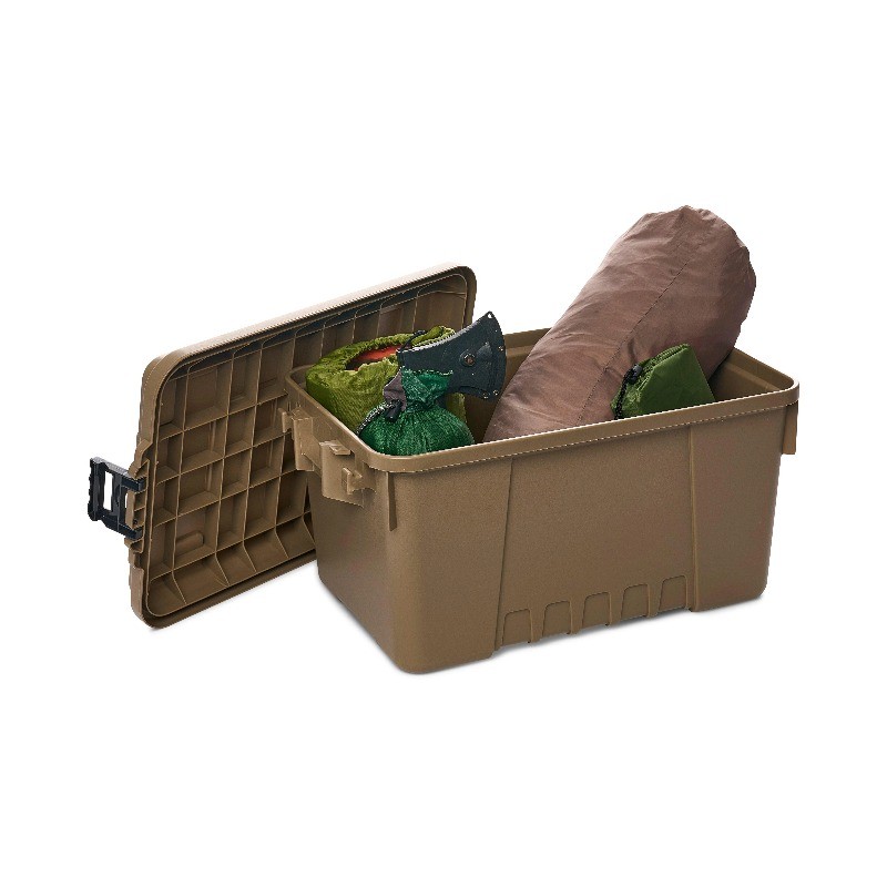 Desert Tan, 14-Gallon Lockable Storage Box