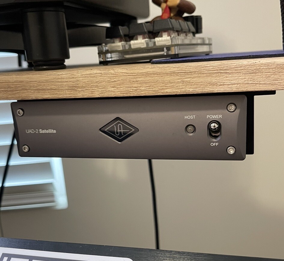 Universal Audio uad-2 satellite thunderbolt 3 Custom Bracket/Mount Under Desk