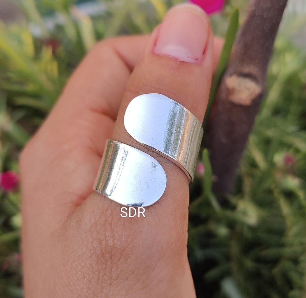 Open Ring Solid 925 Sterling silver Band & Statement Ring Handmade Ring All Size