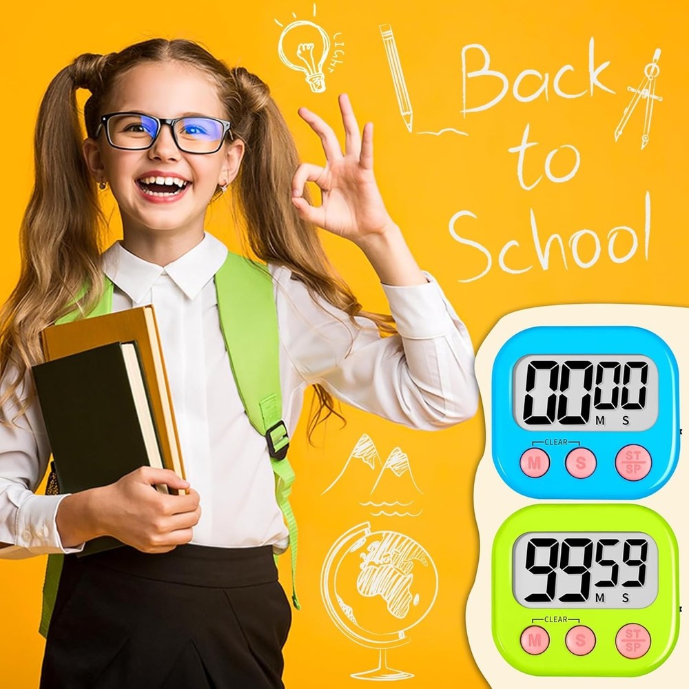 Classroom Timer for Kids Teachers 2 Pack Digital Timers