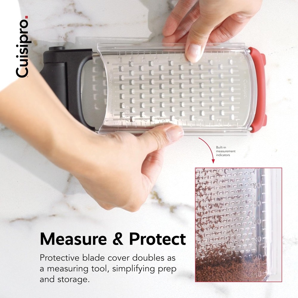 Surface Glide Technology Stainless Steel Folding Handle Grater, Coarse