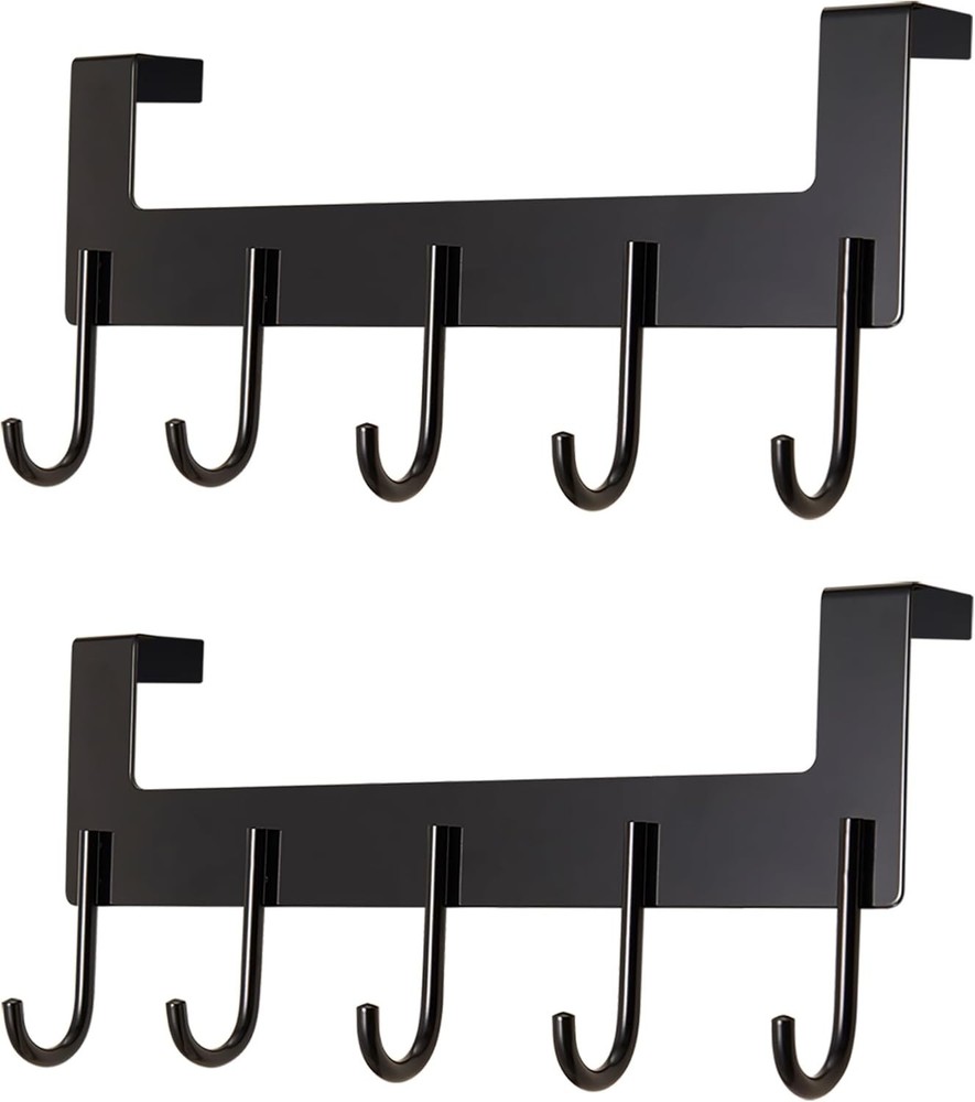 Functional Over Door Hook Set - Heavy-Duty, Rust-Resistant, Easy Install, 2 Pack