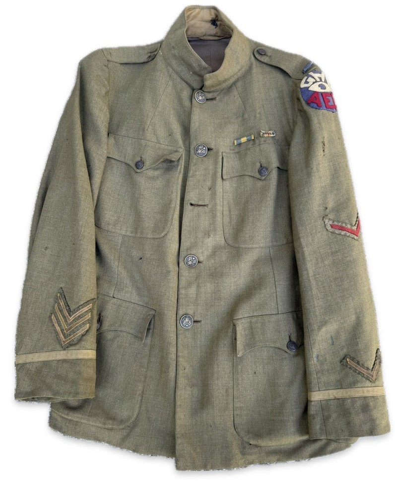WW1 Officers Uniform Grouping ID’d GHQ AEF Intelligence