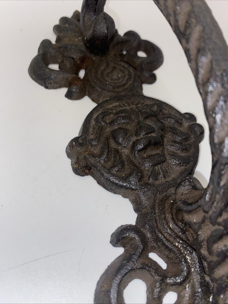 LARGE HANDLE RUSTIC CAST IRON BARN DOOR HANDLES SHED GATE PULL FANCY 9”