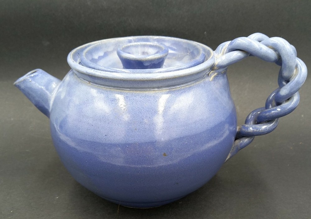 Hand Made Glazed Pottery Tea Pot Teapot