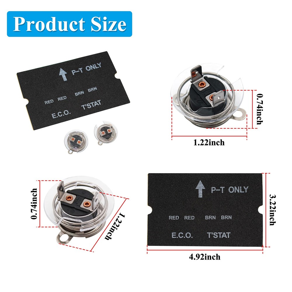 ECO Thermostat Assembly for RV Water Heater Compatible with Atwood 91447 Mode...