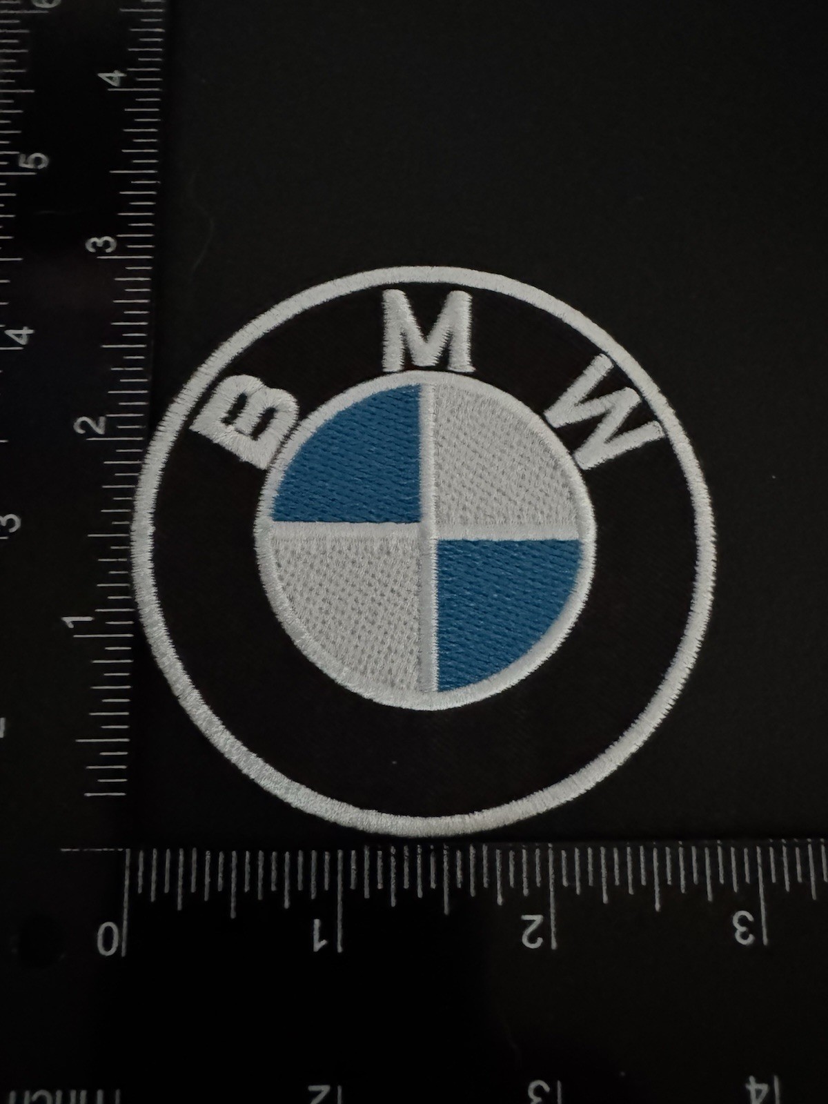 BMW OFFICIAL BADGE EMBLEM LOGO 3” PATCH EMBROIDERED SEW & IRON ON NEW OLD STOCK