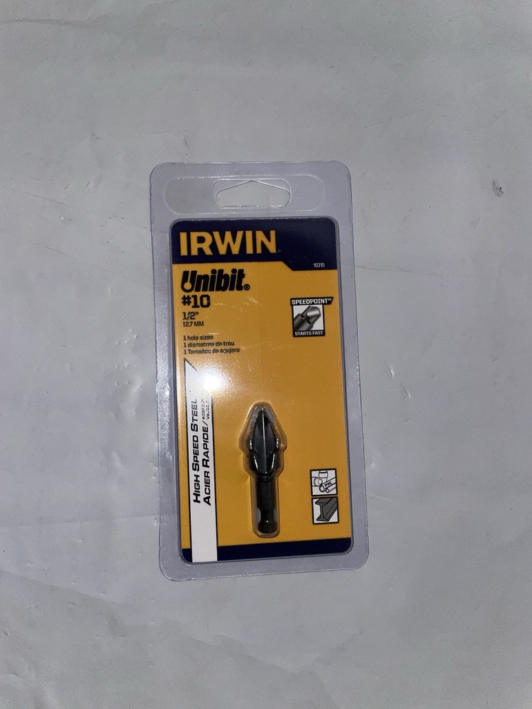 Irwin Unibit #10 (1/2”) Speed Point 10310