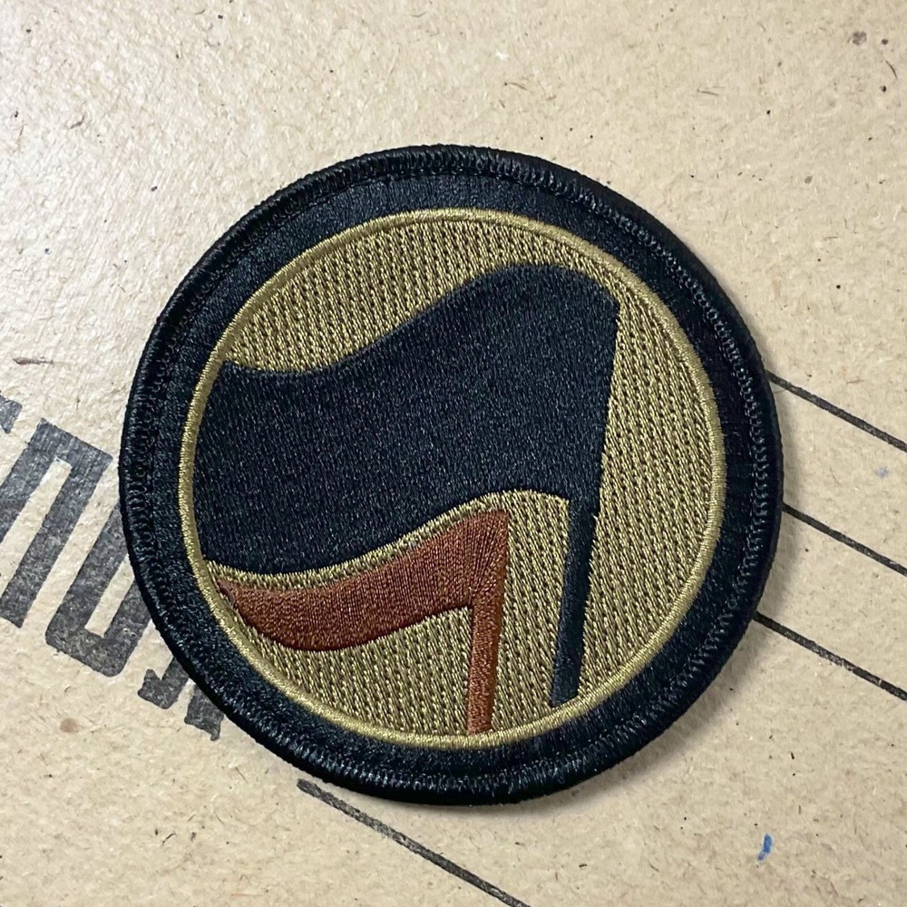 Anti-fascist Action OCP Embroidered Patch | Black On Red